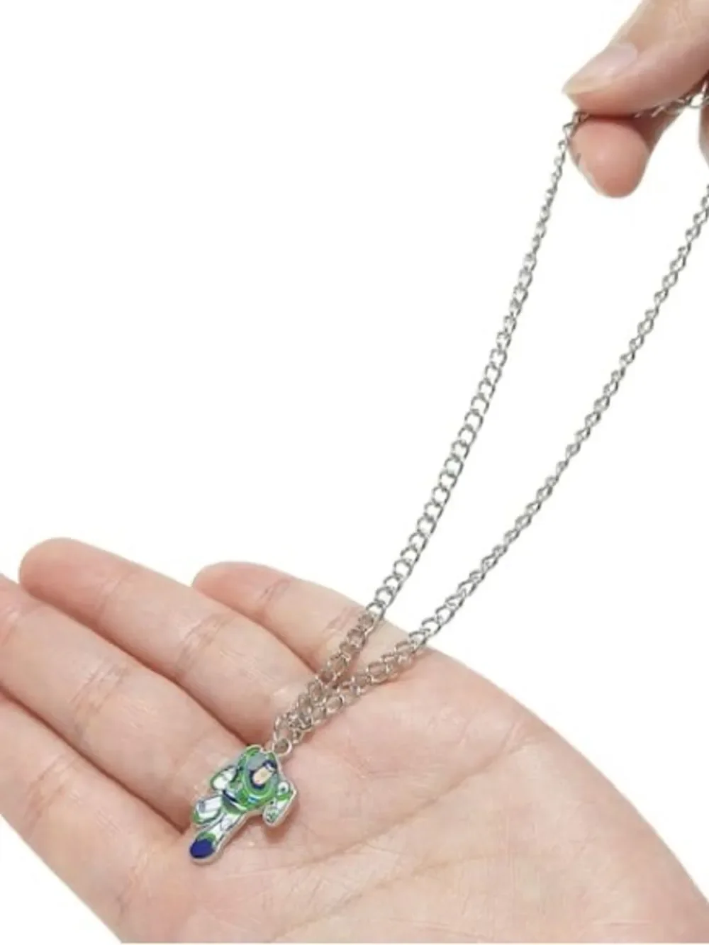 4 New Toy Story Kids Silver Charm Necklaces - Blue Packaging